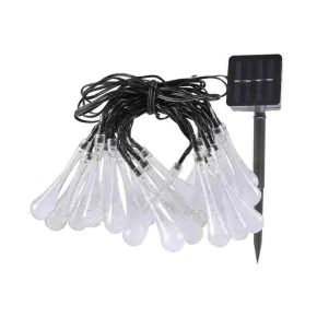 Swiecace-kule-i-girlandy - girlanda solarna led do ogrodu i altany z zimnym światłem 30led 4,9m ice 315250 polux 