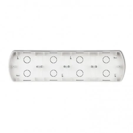 Puszki-natynkowe - puszka montażowa poczwórna pozioma biała pth-4 trend karlik 