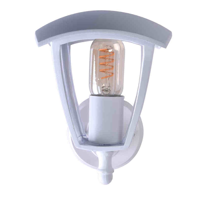 Kinkiety-ogrodowe - biały kinkiet ogrodowy latarnia fox white e27 eko-light firmy EKO-LIGHT 
