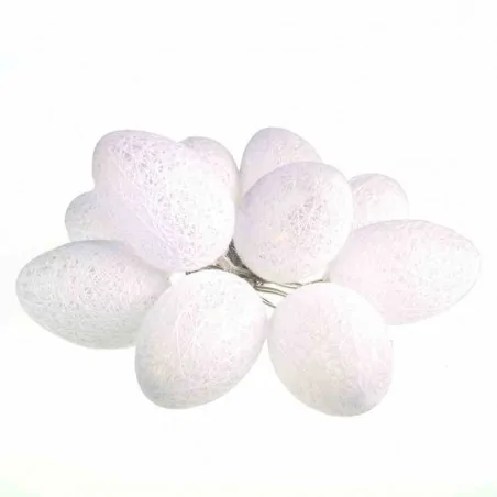 Swiecace-kule-i-girlandy - girlanda wielkanocna led białe jajka bawełniane eko-light 