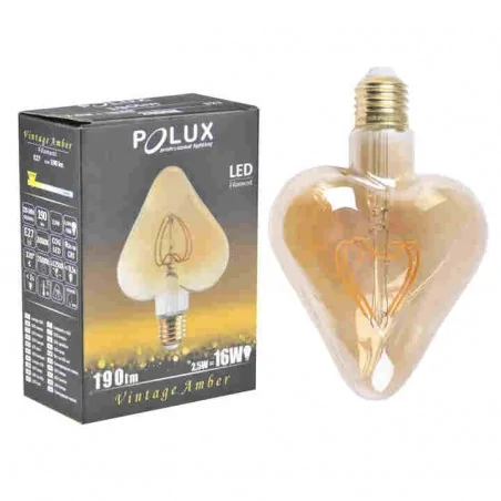 Zarowki-dekoracyjne - żarówka dekoracyjna led w kształcie serca 2,5w 2000k polux 