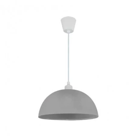 Lampy-sufitowe - lampa wisząca sufitowa w kolorze szarym e27 inka 03881 ideus 