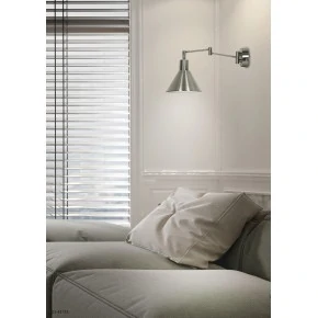 Kinkiety-do-salonu - satynowy kinkiet na wysięgniku 1x40w e14 copenhagen 21-41753 candellux 