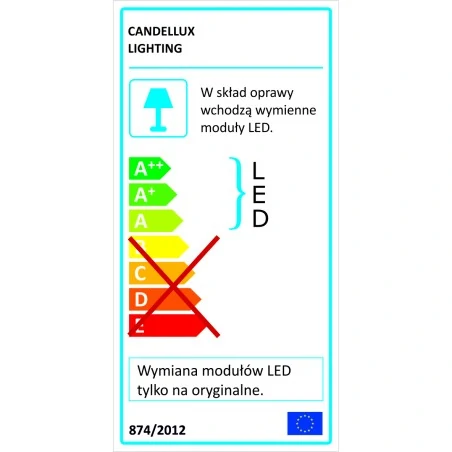 Plafony - plafon łazienkowy biały 31cm 10w led 6500k ip44 aquila 13-63151 candellux 