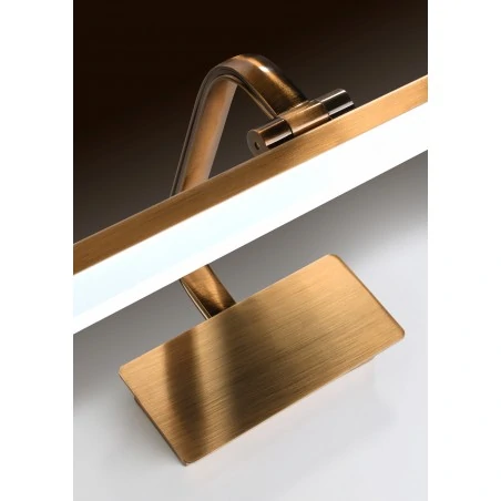 Kinkiety-lazienkowe - patynowy kinkiet o regulowanym kloszu led 8w 4000k hang 21-72894 candellux 