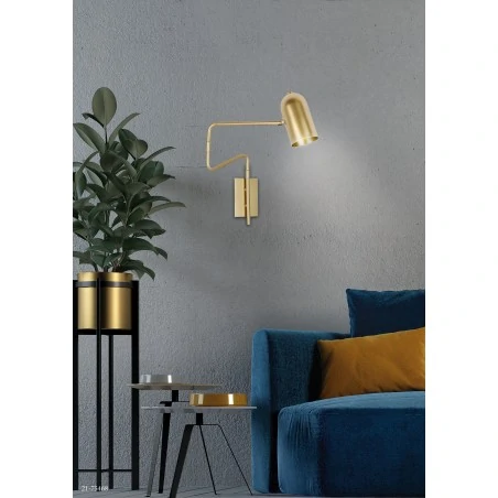 Kinkiety-do-salonu - złoty kinkiet - regulowany 1x15w gu10 hosti 21-75468 candellux 