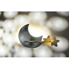 Oswietlenie-do-pokoju-dzieciecego - lampka nad łóżko do pokoju niemowlaka księżyc gwiazdy moon 21-75574 candellux 