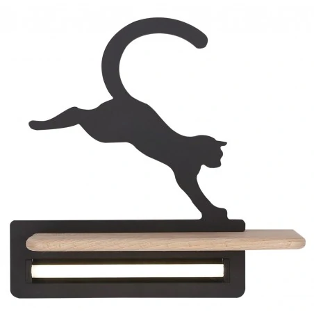 Kinkiety - kinkiet w kształcie skaczącego kota led 5w 4000k iq kids 21-75635 candellux 