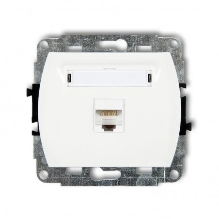 Gniazda-komputerowe - gk-1 gniazdo sieciowe pojedyncze 1xrj45 5e trend karlik 