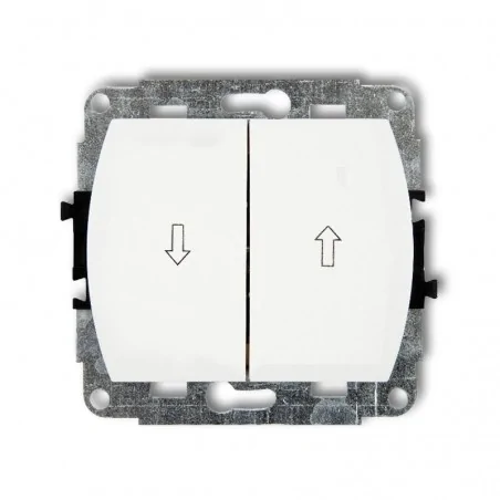 Wylaczniki-zaluzjowe - wp-8 włącznik żaluzjowy biały trend karlik 