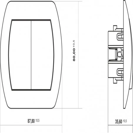 Wylaczniki-zaluzjowe - wp-8 włącznik żaluzjowy biały trend karlik 