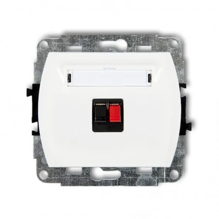 Gniazda-glosnikowe - gniazdo głośnikowe pojedyncze 1x gg-1 trend karlik 