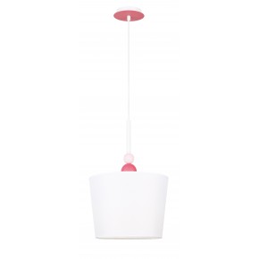 Lampy-sufitowe - delikatna lampa sufitowa w odcieniu różowo białym 1x60w e27 bebe 31-72764 candellux 