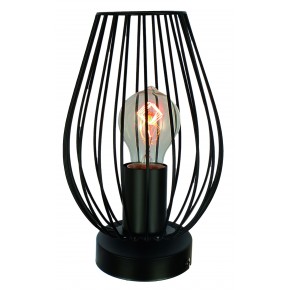 Lampki-biurkowe - lampa gabinetowa o metalowej niestandardowej konstrukcji 1x60w e27 factoria 41-66732 candellux 