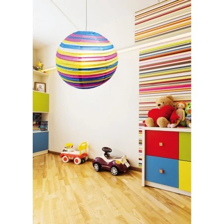 Lampy-sufitowe - kolorowy abażur papierowy kokon 70-16457 candellux 