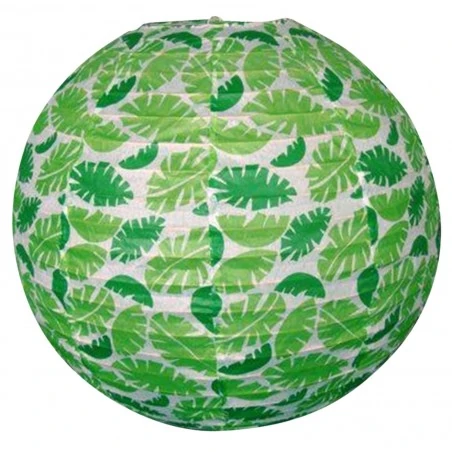 Lampy-sufitowe - papierowa kula w zielone listki kokon 70-94011 candellux 