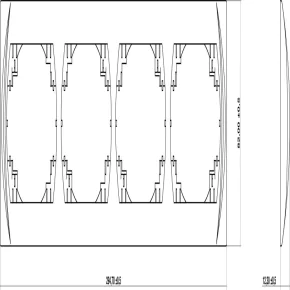 Ramki-instalacyjne - lrh-4 ramka pozioma poczwórna na włączniki biała logo karlik 