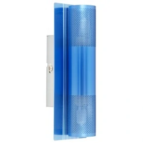 Kinkiety-do-salonu - kinkiet w błękitnym kolorze z efektem lustra 2x40w g9 emu 91-07837 candellux 