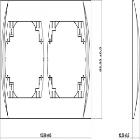 Ramki-instalacyjne - lrh-2 ramka pozioma podwójna biała logo karlik 