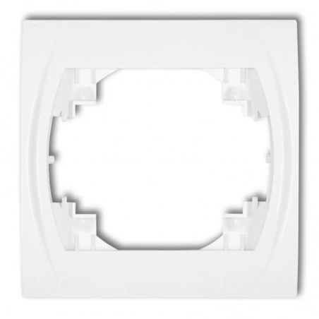 Ramki-instalacyjne - lrh-1 ramka instalacyjna pojedyncza biała logo karlik 