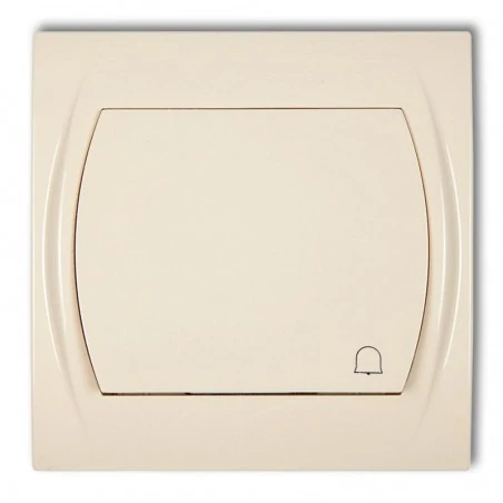 Wlaczniki-i-przyciski-dzwonkowe - 1lwp-4 przycisk dzwonkowy beżowy logo karlik 