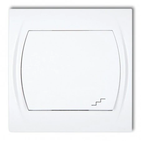 Wylaczniki-schodowe - włącznik schodowy pojedynczy lwp-3 biały logo karlik 