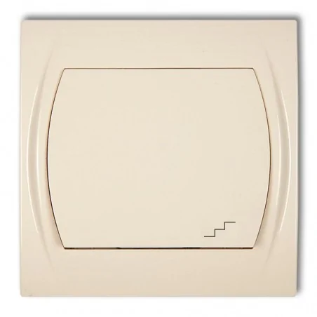 Wylaczniki-schodowe - 1lwp-3l włącznik schodowy podświetlany beż logo karlik 