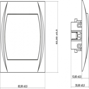 Wylaczniki-schodowe - 1lwp-3l włącznik schodowy podświetlany beż logo karlik 