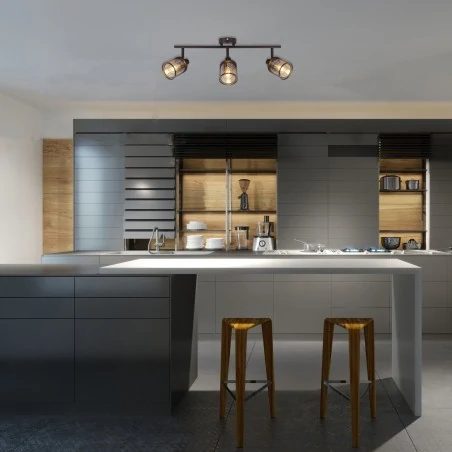 Lampy-sufitowe - trzypunktowa lampa wisząca o podwójnym kloszu 3x40w e14 canabera 93-82541 candellux 