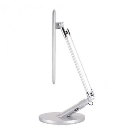 Lampki-biurkowe - lampka biurkowa led srebrna 7,5w 3000k/4000k/6000k ramzes led 03892 ideus 