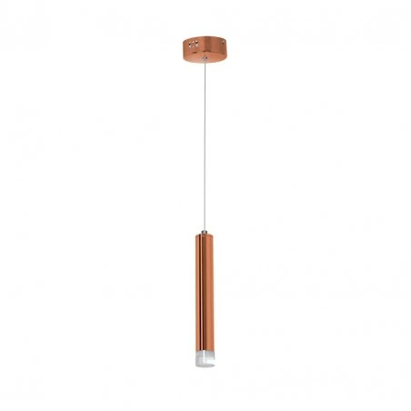 Lampy-sufitowe - miedziana lampa wisząca led 4000k led copper ml984 eko-light 