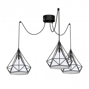 Lampy-sufitowe - potrójna lampa wisząca na 3 żarówki e27 40w triangolo ml163 eko-light 