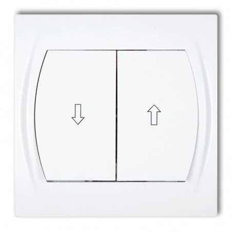 Wylaczniki-zaluzjowe - lwp-8 włącznik żaluzjowy biały logo karlik 