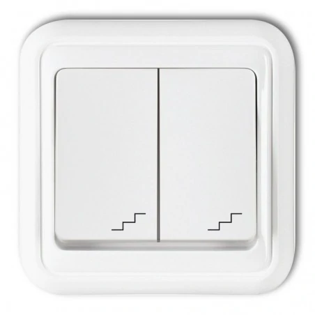 Gniazda-wlaczniki-i-akcesoria - wpt-7 wyłącznik podwójny schodowy biały liza karlik 