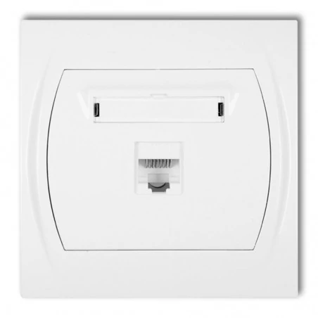Gniazda-komputerowe - mechanizm gniazda komputerowego rj45 lgk-1 1x logo karlik 
