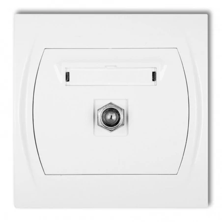 Gniazda-antenowe - gniazdo antenowe pojedyncze lgf-1 1x typu f (sat) logo karlik 