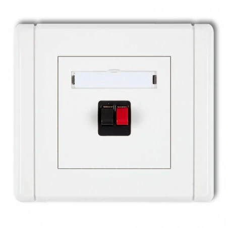 Gniazda-glosnikowe - gniazdo głośnikowe pojedyncze 1x fgg-1 flexi karlik 