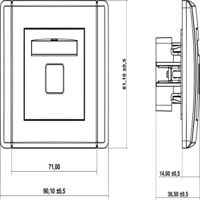  Gniazdo głośnikowe pojedyncze 1x FGG-1 FLEXI KARLIK 