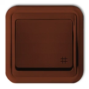  4WPT-6 Włącznik krzyżowy podtynkowy brązowy LIZA KARLIK 