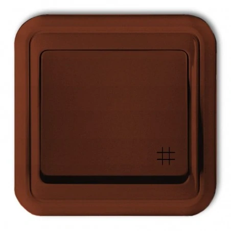 Gniazda-wlaczniki-i-akcesoria - 4wpt-6 włącznik krzyżowy podtynkowy brązowy z ramką liza karlik 