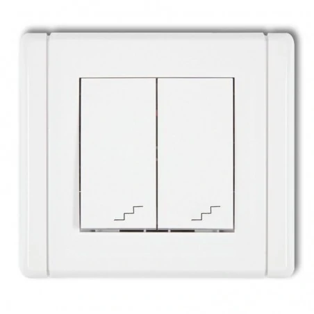 Wylaczniki-schodowe - włącznik podwójny schodowy fwp-33 flexi karlik 