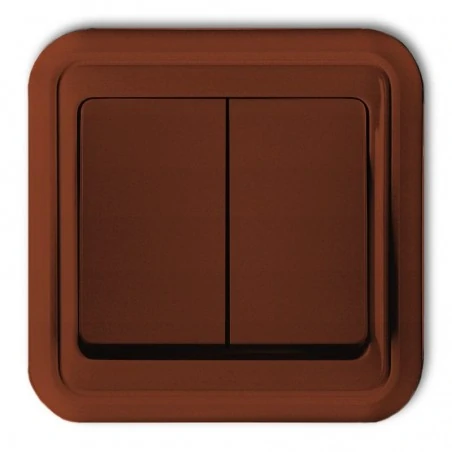 Wylaczniki-podwojne - 4wpt-2 wyłącznik podwójny świecznikowy brązowy liza karlik 