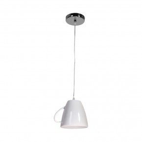 Lampy-sufitowe - lampa sufitowa do kuchni wisząca filiżanka srebrna tea time ml311 eko-light 