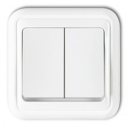 Wylaczniki-podwojne - wpt-2 wyłącznik podwójny świecznikowy biały liza karlik 