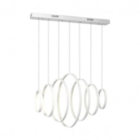 Lampy-sufitowe - oświetlenie 7 kręgów z wbudowanym led-em 86w vertigo ml335 eko-light 