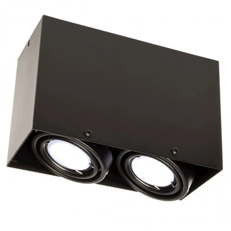 Lampy-sufitowe - oświetlenie sufitowe metalowe 2x7w gu10 led blocco ml479 eko-light 