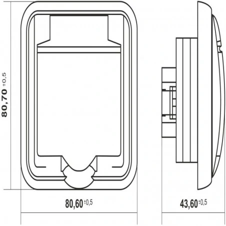 Gniazda-elektryczne - pojedyncze gniazdo z uziemieniem i klapką dymną 1gph-1zd beżowe liza karlik 