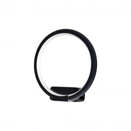 Kinkiety-do-salonu - kinkiet świecące czarne koło orion black 10w led eko-light 