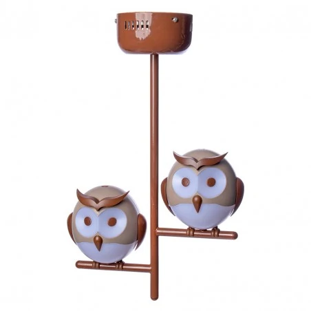 Lampy-sufitowe - podwójna lampa wisząca sowy 2xg9 led owl ml243 eko-light 