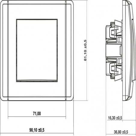 Wylaczniki-jednobiegunowe - włącznik jednobiegunowy 9fwp-1 brąz met flexi karlik 